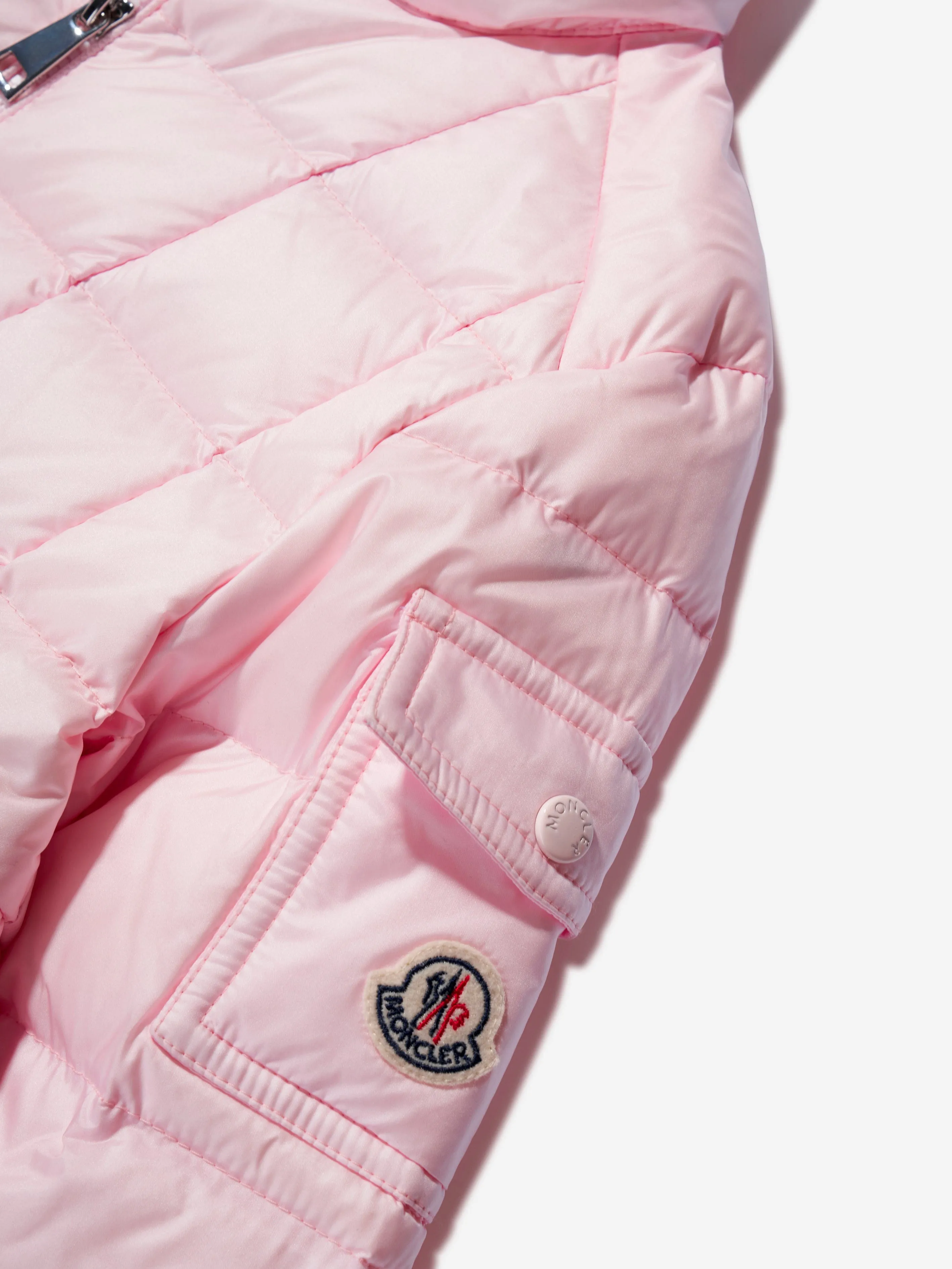Moncler Enfant Mädchen Daunengefütterte Aminia Jacke in Rosa