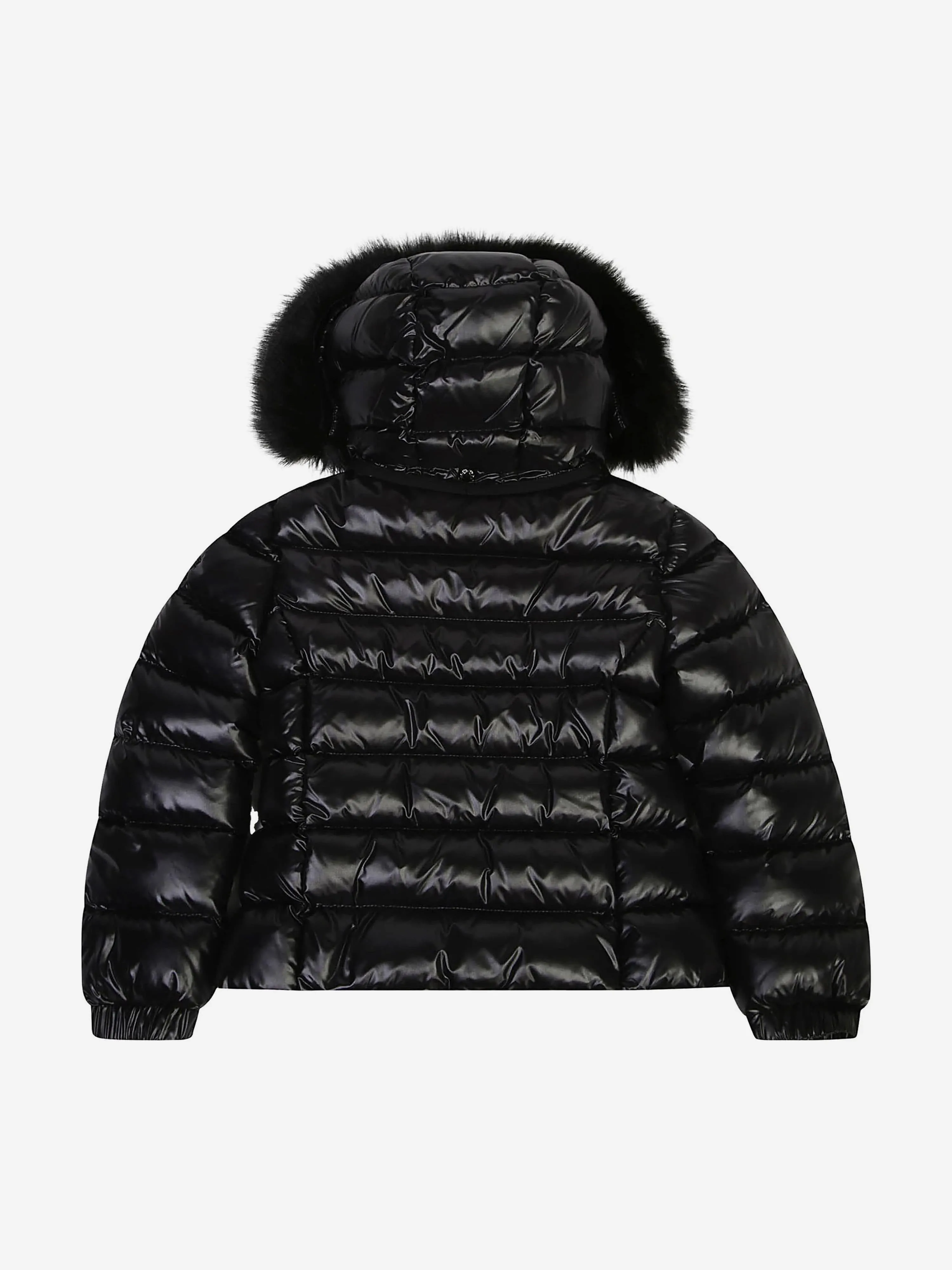 Moncler Enfant Mädchen Daunen gefütterte Badyf Jacke in Schwarz