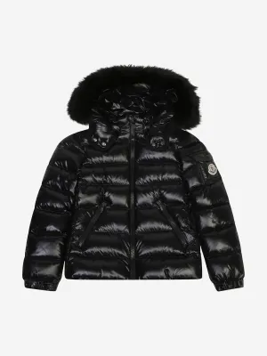 Moncler Enfant Mädchen Daunen gefütterte Badyf Jacke in Schwarz