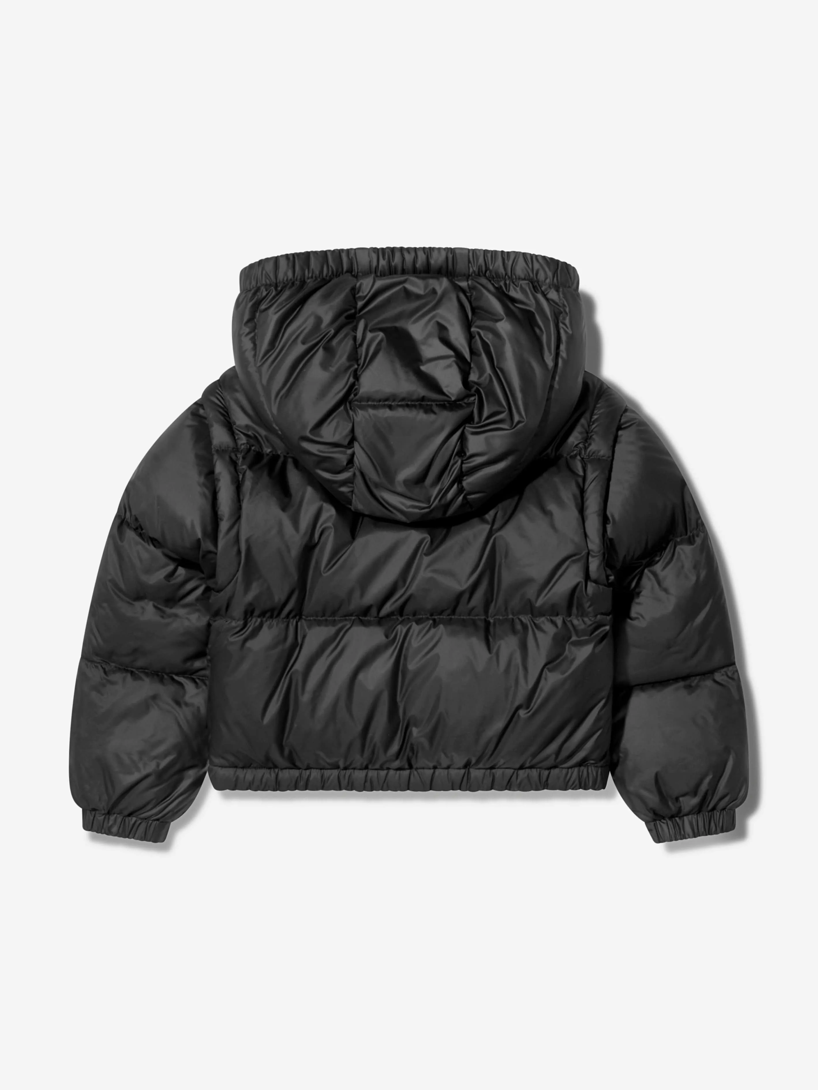 Moncler Enfant Mädchen Daunengefütterte Vanya Jacke in Schwarz