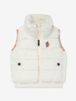 Moncler Enfant Mädchen Grenoble Daunengefüttertes Gilet in Elfenbein