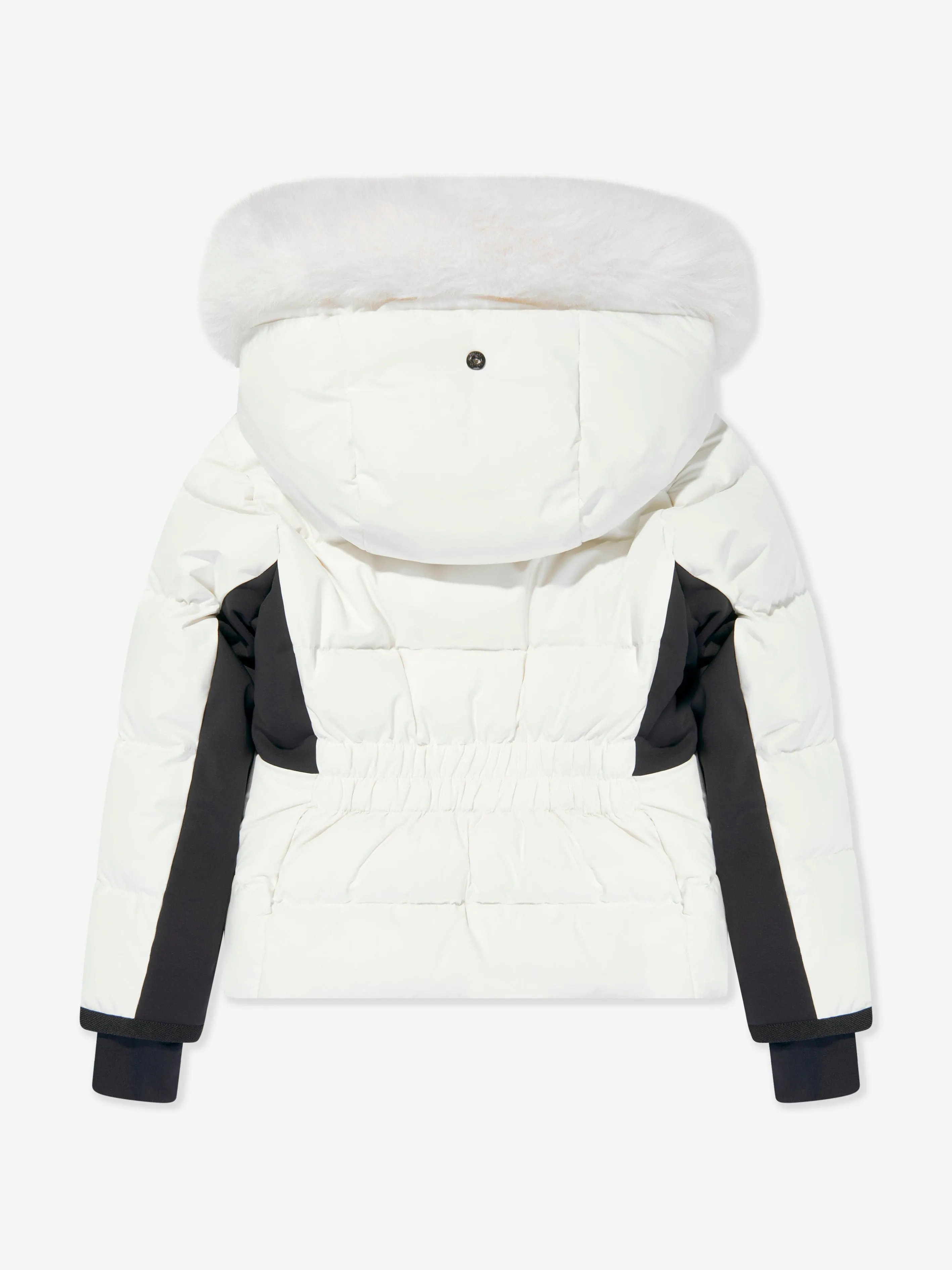 Moncler Enfant Mädchen Grenoble Daunengefütterte Neue Guyane Jacke in Weiß