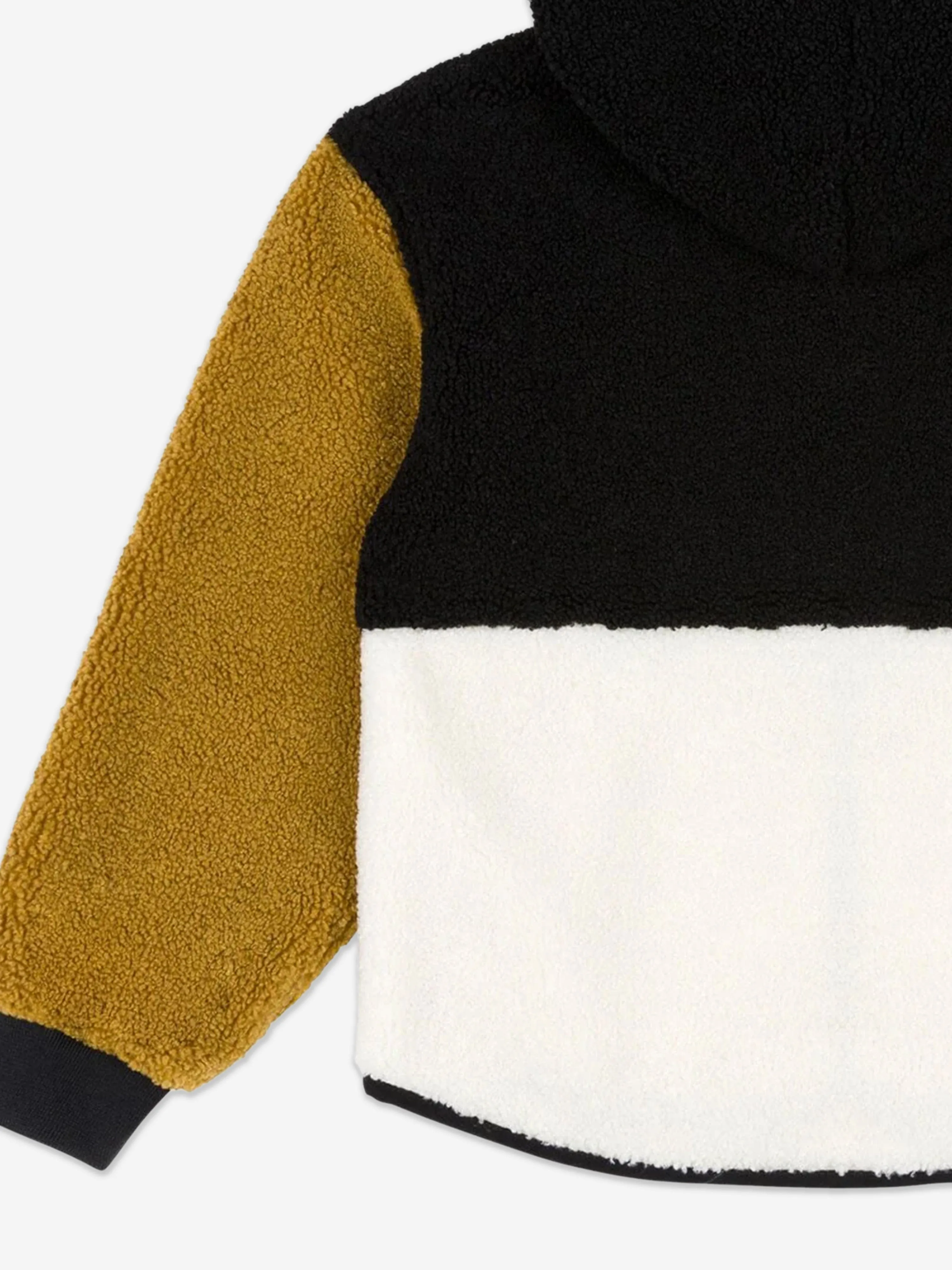Moschino Kids Bären-Logo Sherpa Jacke in Schwarz
