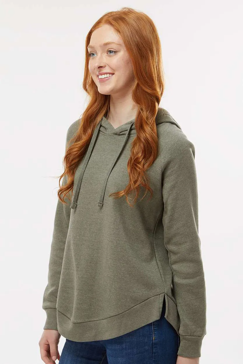 MV Sport Damen Jordan Angel Fleece Kapuzenpullover Hoodie - Staubiges Olivgrün
