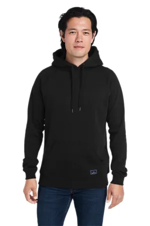 Nautica Herren Anchor Fleece Kapuzenpullover mit Kangaroo-Tasche - Schwarz