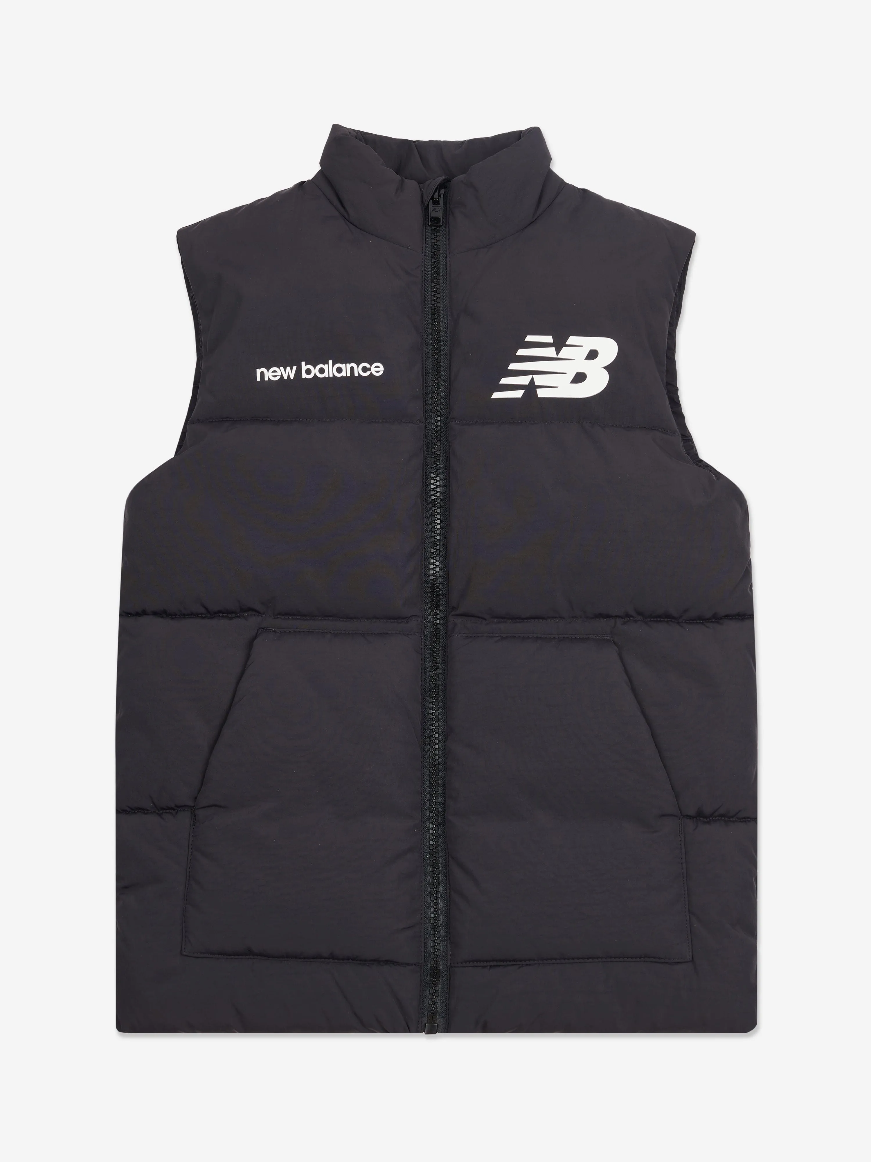 New Balance Jungen Logo Steppweste in Schwarz