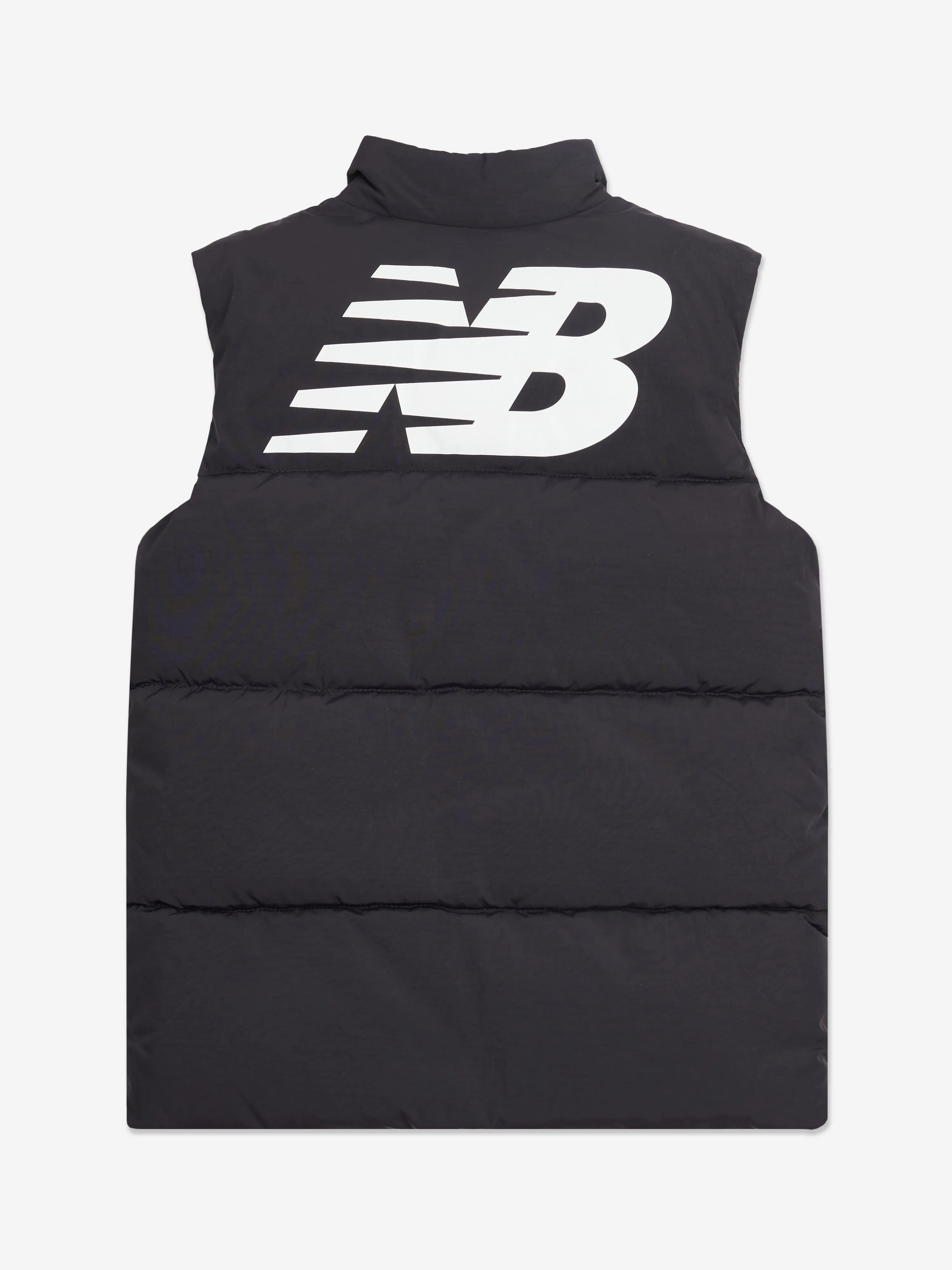 New Balance Jungen Logo Steppweste in Schwarz