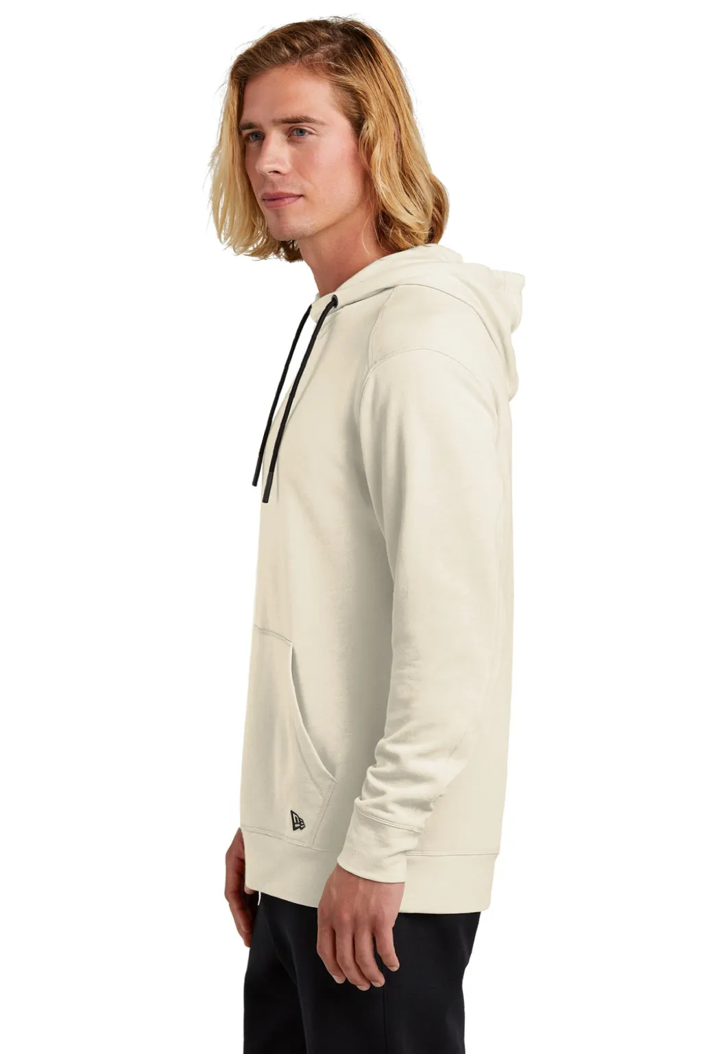 New Era Herren Fleece Kapuzenpullover mit Kangaroo-Tasche - Weiches Beige
