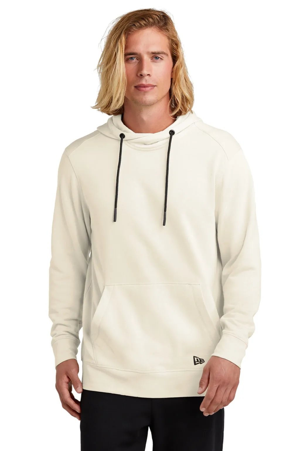 New Era Herren Fleece Kapuzenpullover mit Kangaroo-Tasche - Weiches Beige