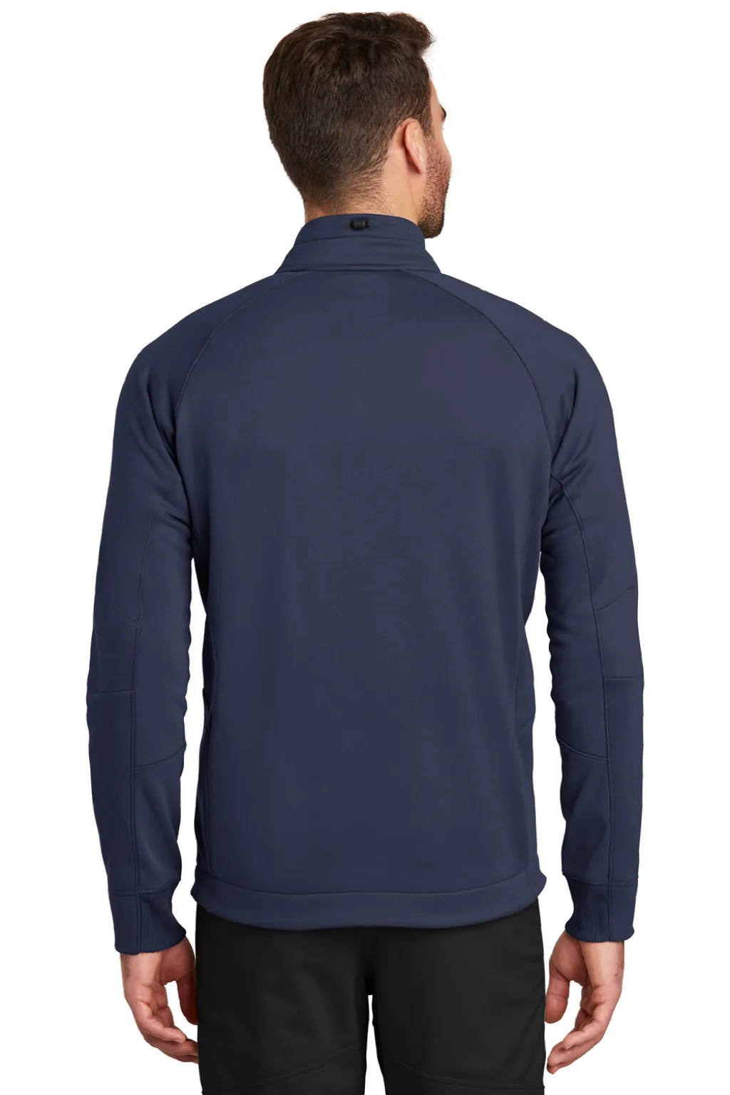 New Era Herren Venue Feuchtigkeitstransport-Fleece 1/4-Zip Pullover mit Taschen - Marineblau