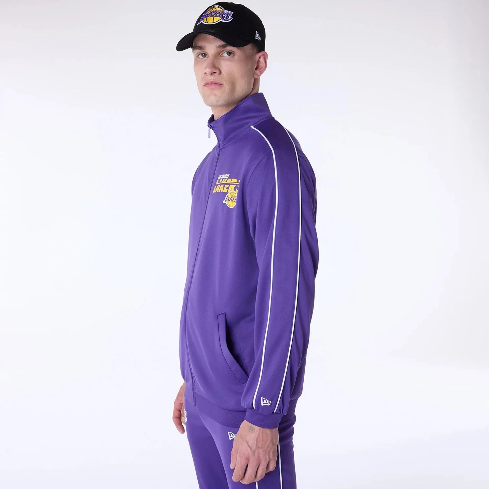 New Era Sportjacken & Mäntel LA Lakers NBA Track Top Lila Jacke