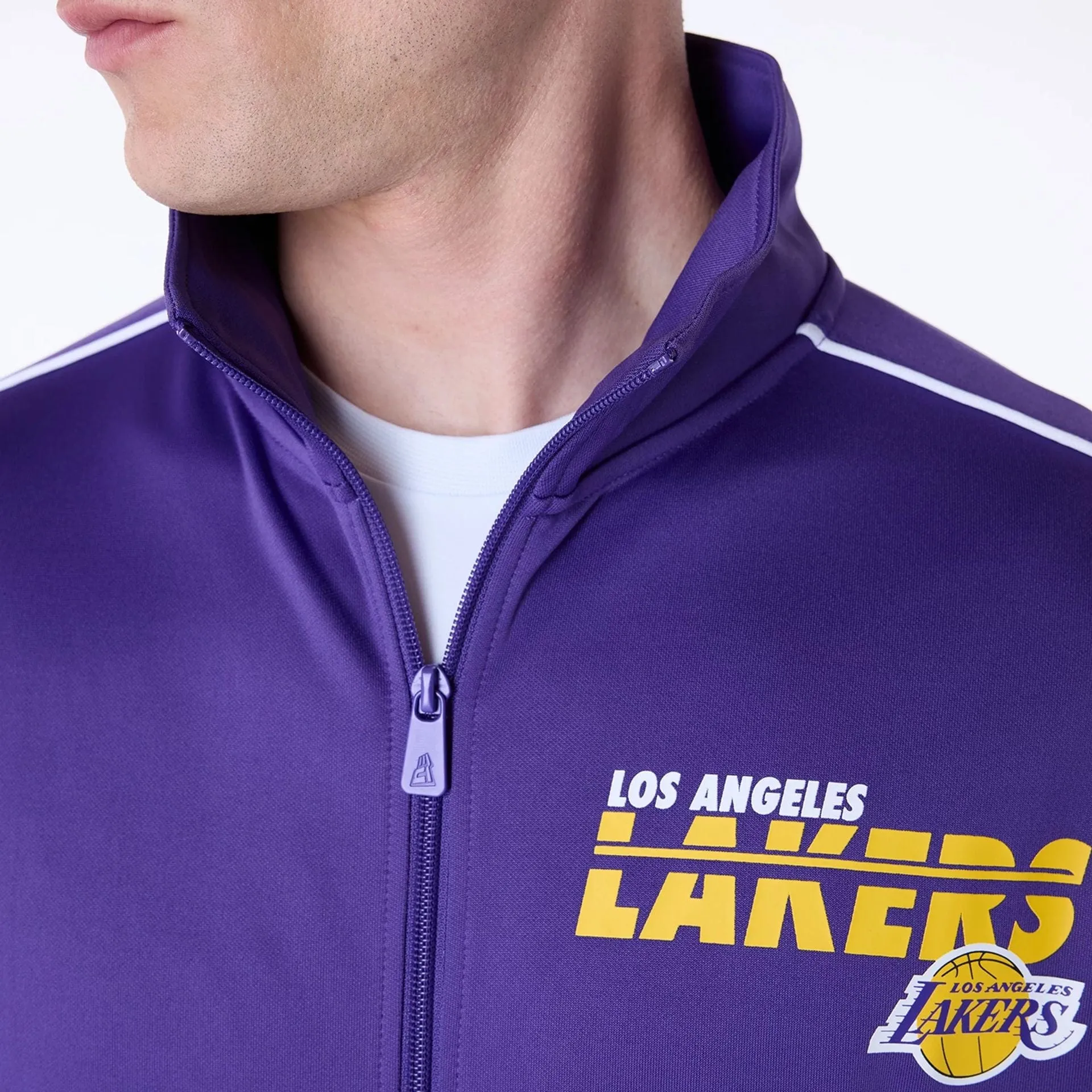 New Era Sportjacken & Mäntel LA Lakers NBA Track Top Lila Jacke
