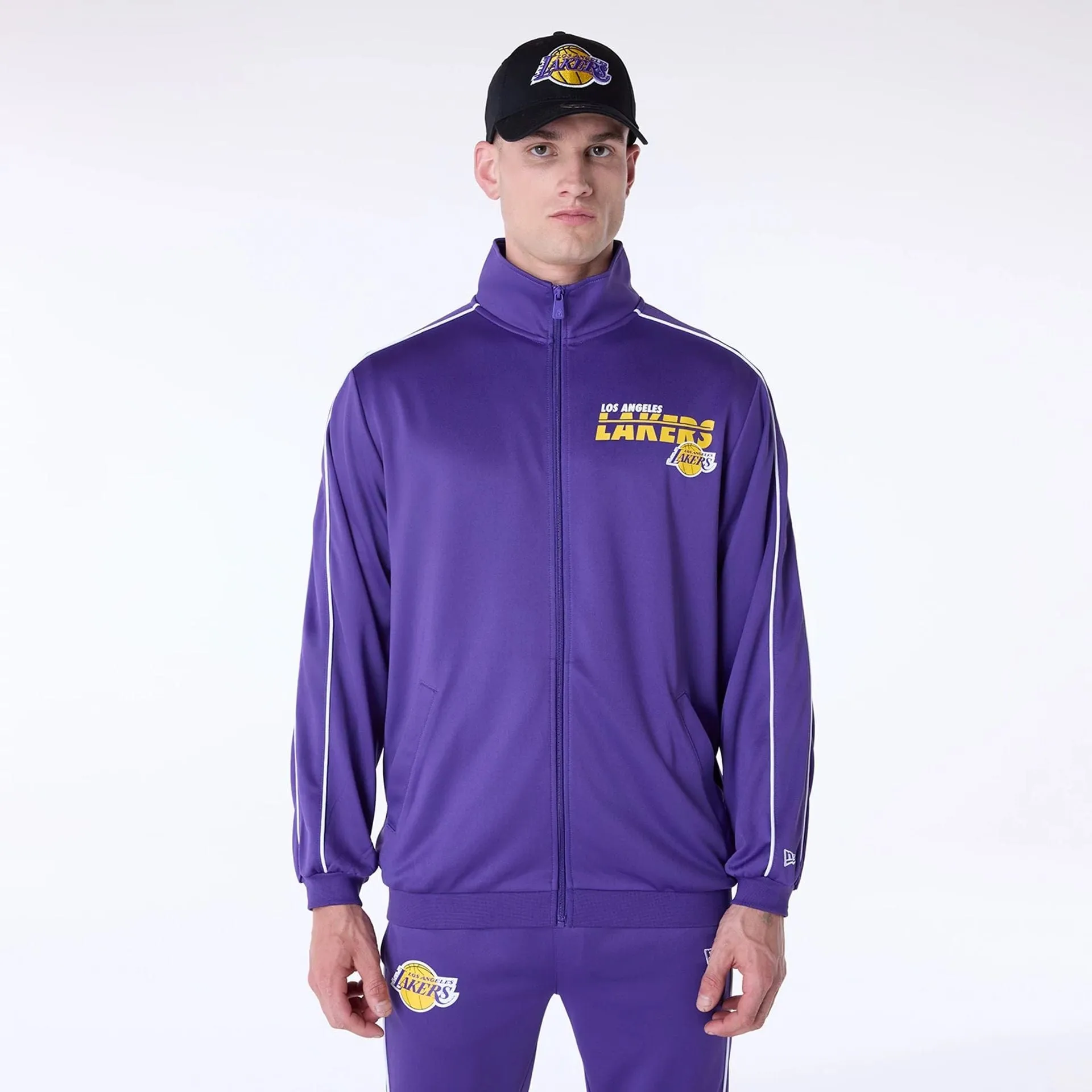 New Era Sportjacken & Mäntel LA Lakers NBA Track Top Lila Jacke