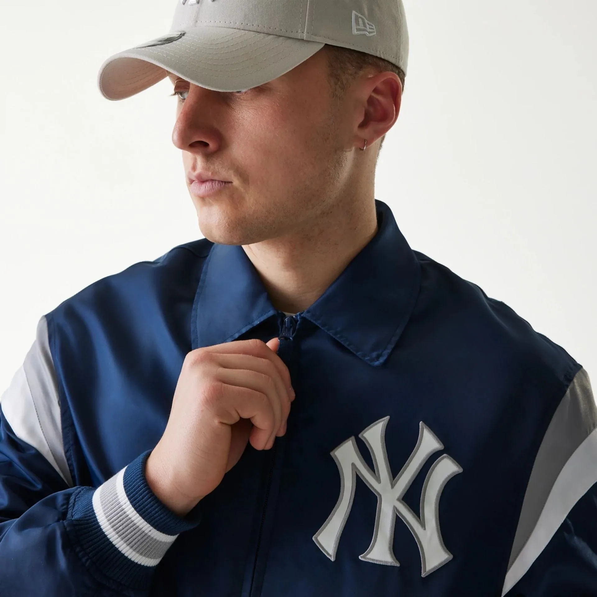New Era Sportjacken & Mäntel New York Yankees MLB Retro Stadion Marineblau Jacke