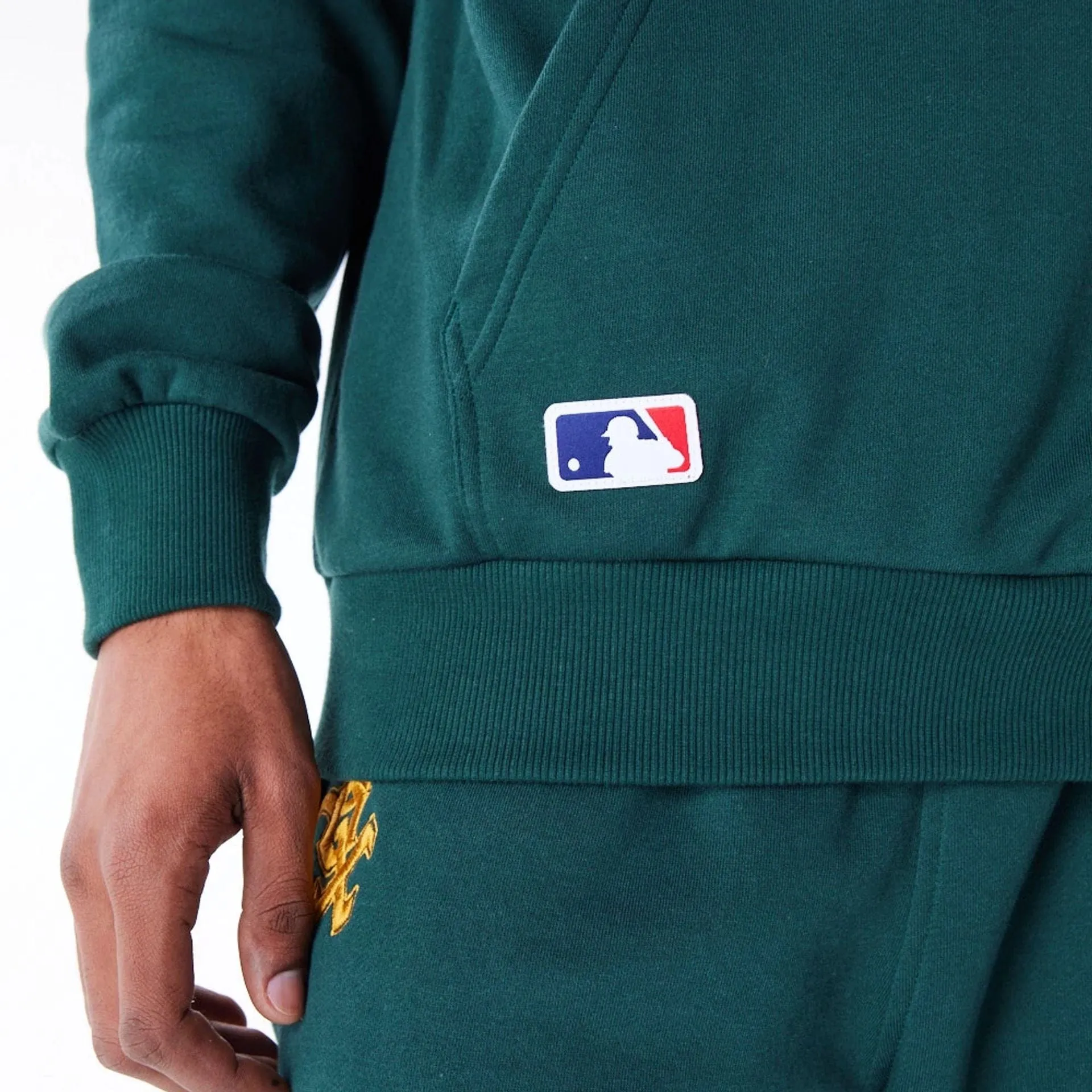 New Era Sweatshirts und Hoodies Chicago White Sox League Essential Dunkelgrüner Übergroßer Pullover Hoodie