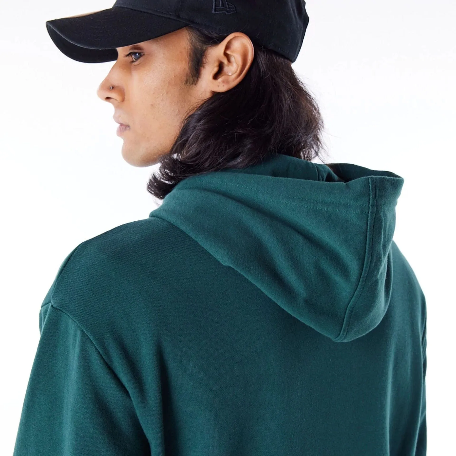 New Era Sweatshirts und Hoodies Chicago White Sox League Essential Dunkelgrüner Übergroßer Pullover Hoodie