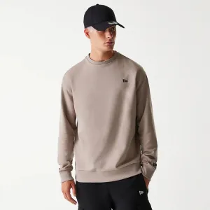 New Era Sweatshirts und Hoodies New Era Essential Pastellbrauner Übergroßer Crewneck Pullover