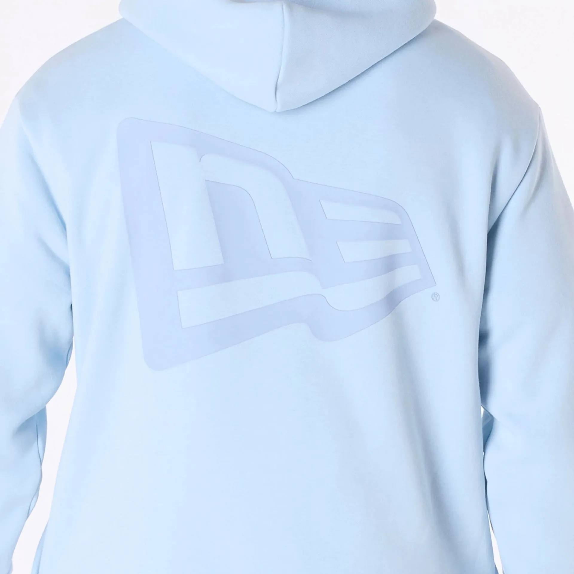 New Era Sweatshirts und Hoodies New Era Flag Pastellblauer Übergroßer Pullover-Hoodie