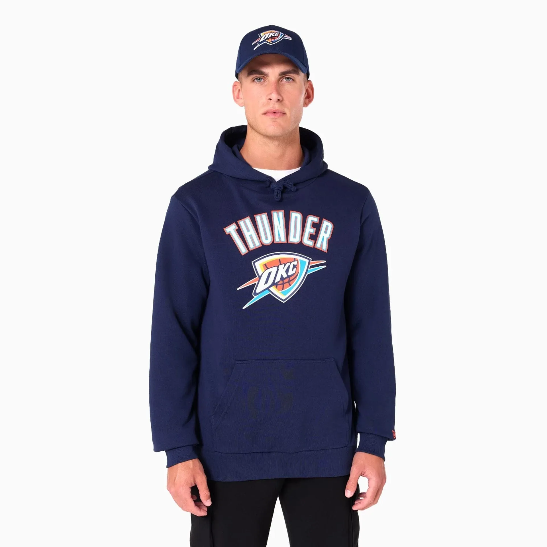 New Era Sweatshirts und Hoodies Oklahoma City Thunder NBA Navy Pullover Hoodie