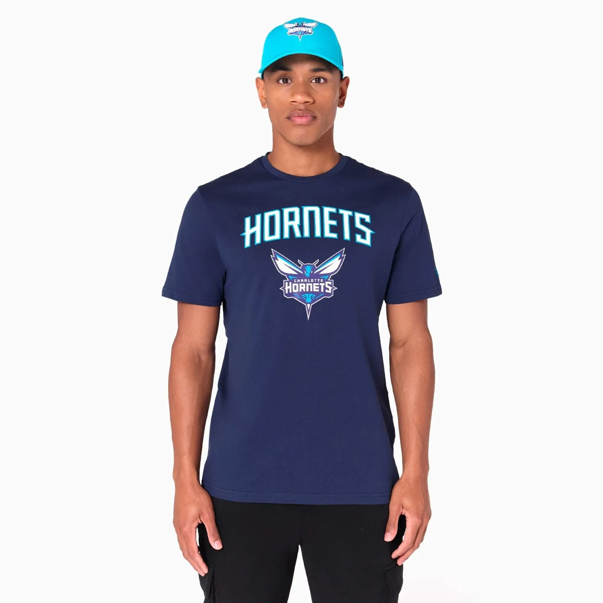 New Era T-Shirts Und Tanktops Charlotte Hornets NBA Navy T-Shirt