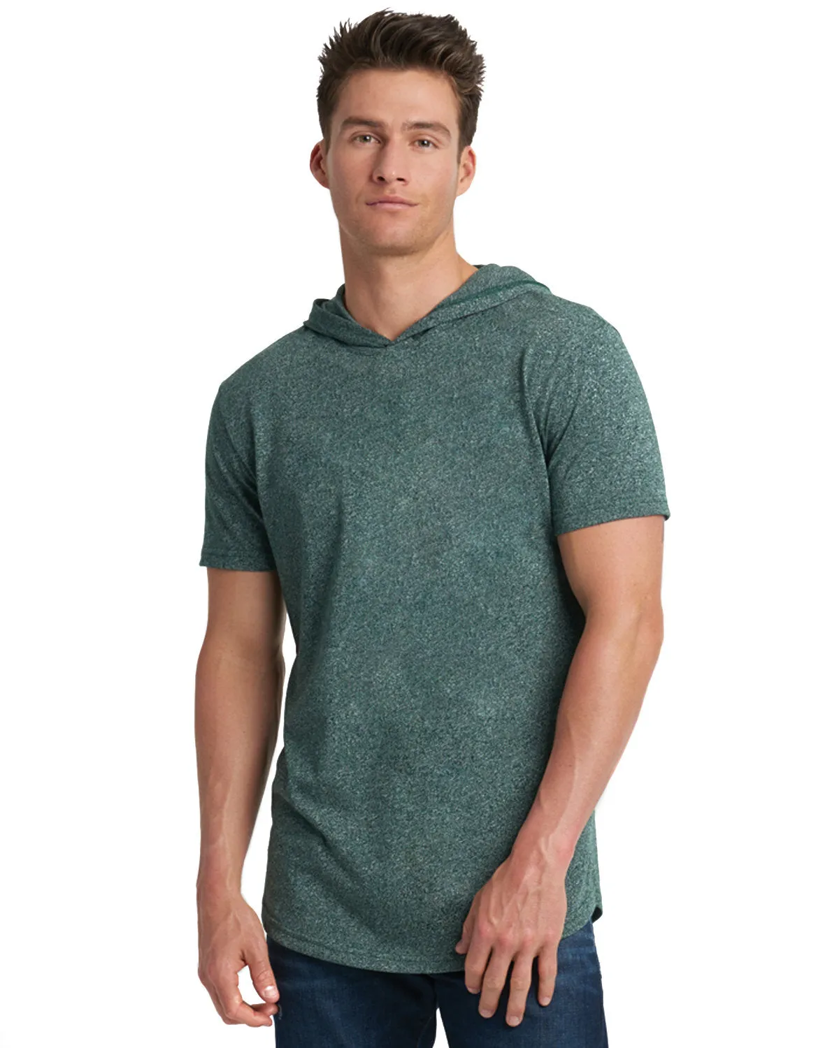 Next Level 2022 Unisex Mock Twist Kurzarm Hoody T-Shirt