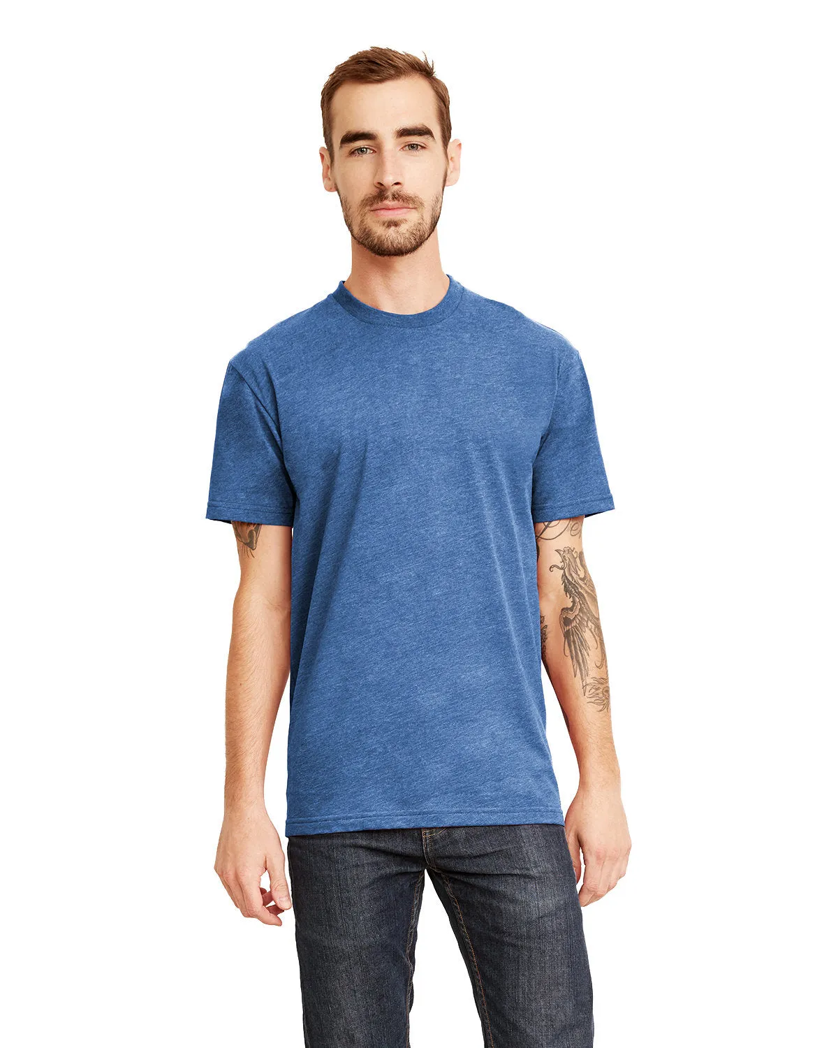 Next Level 6410 Herren-Sweatshirt aus Wildlederoptik