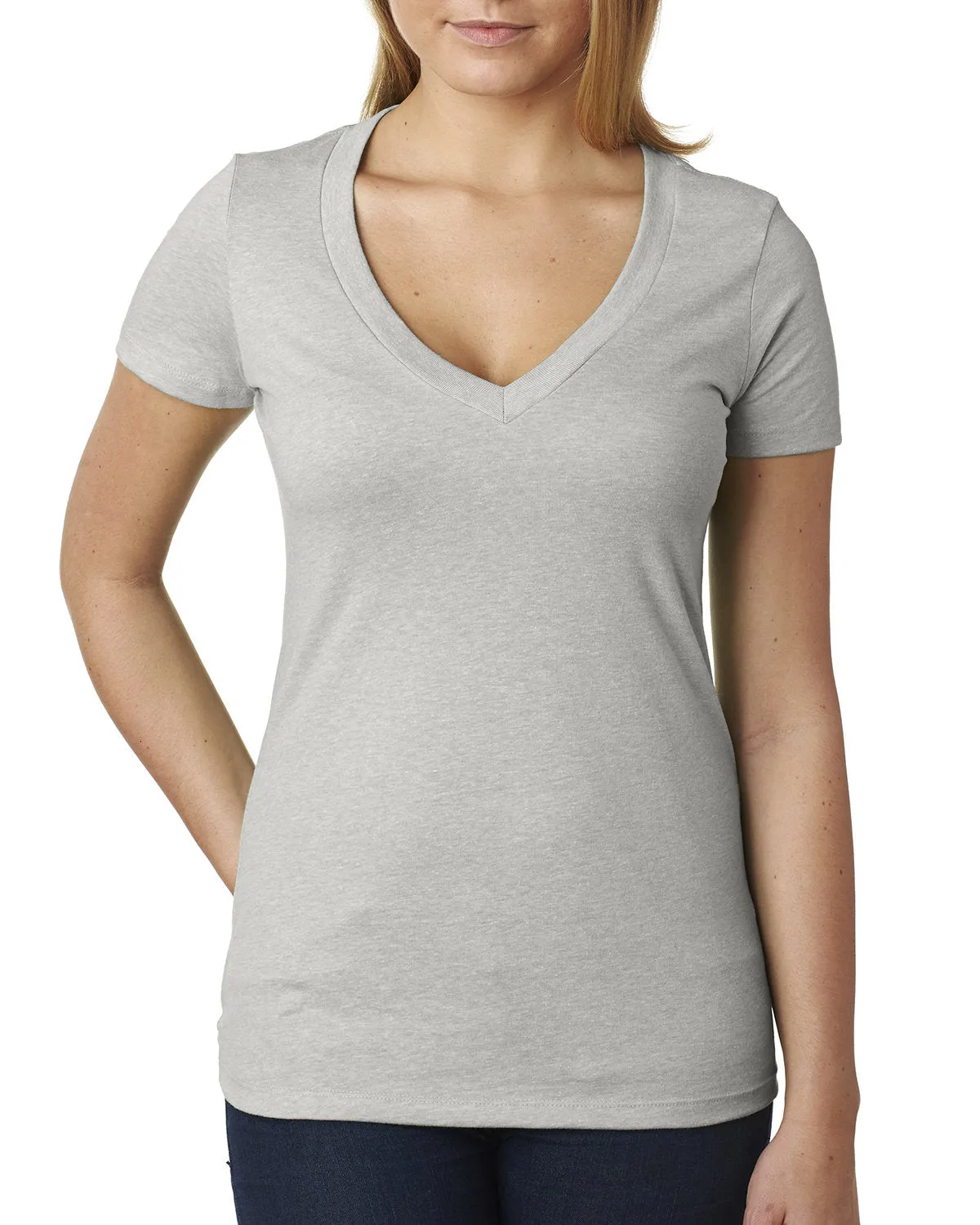 Next Level 6640 Damen CVC T-Shirt mit tiefem V-Ausschnitt