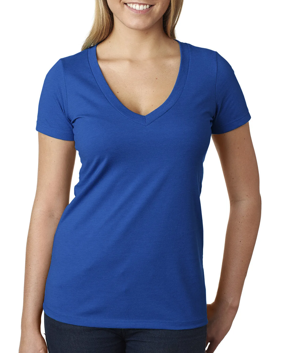 Next Level 6640 Damen CVC T-Shirt mit tiefem V-Ausschnitt