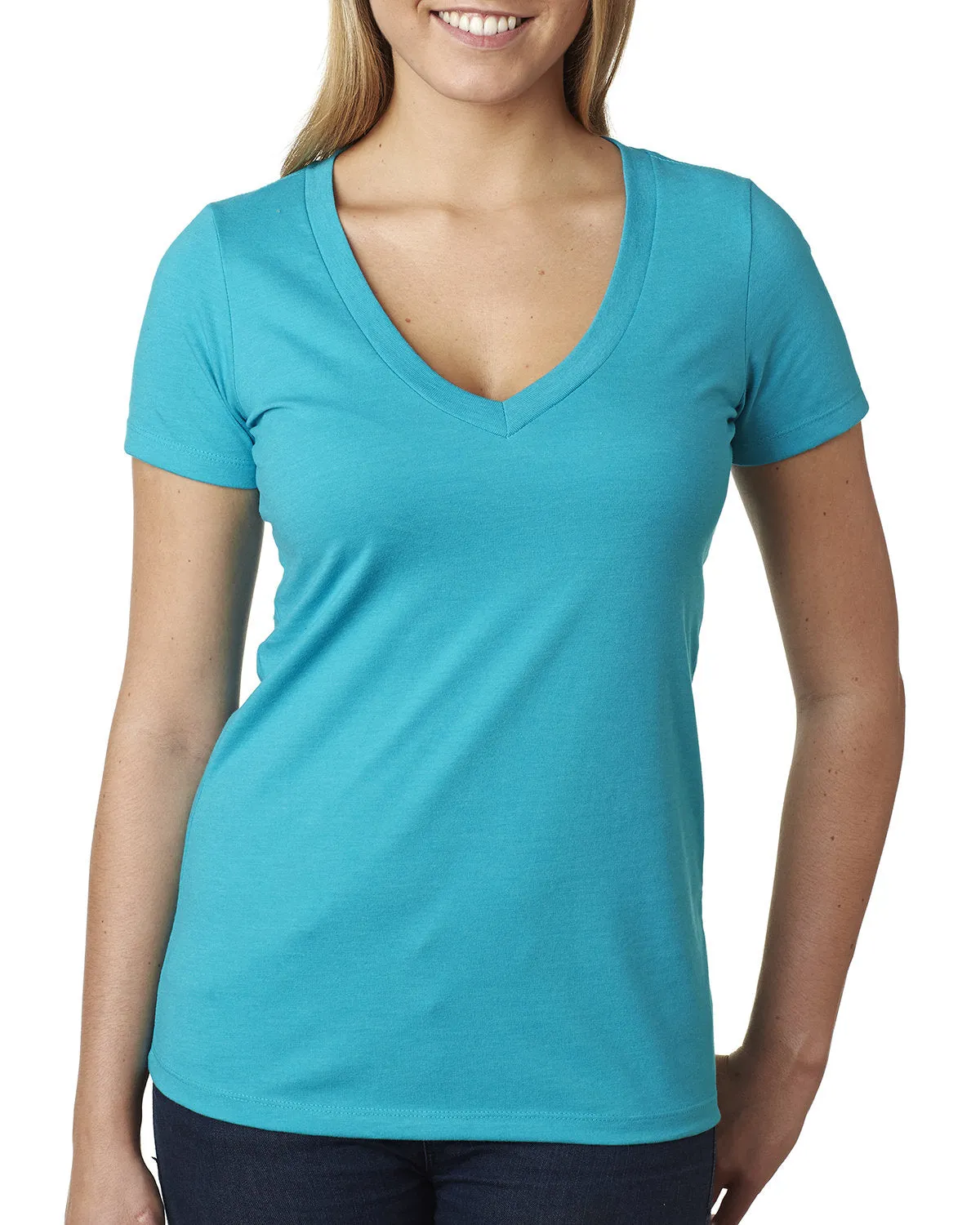 Next Level 6640 Damen CVC T-Shirt mit tiefem V-Ausschnitt