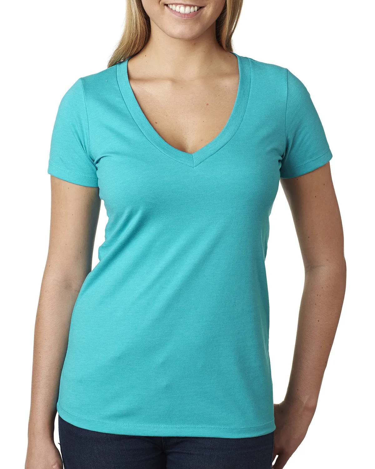 Next Level 6640 Damen CVC T-Shirt mit tiefem V-Ausschnitt