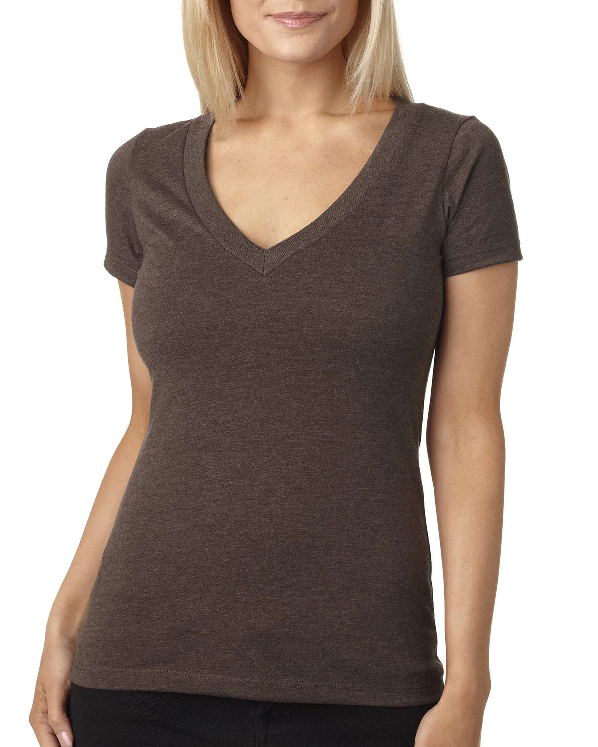 Next Level 6640 Damen CVC T-Shirt mit tiefem V-Ausschnitt