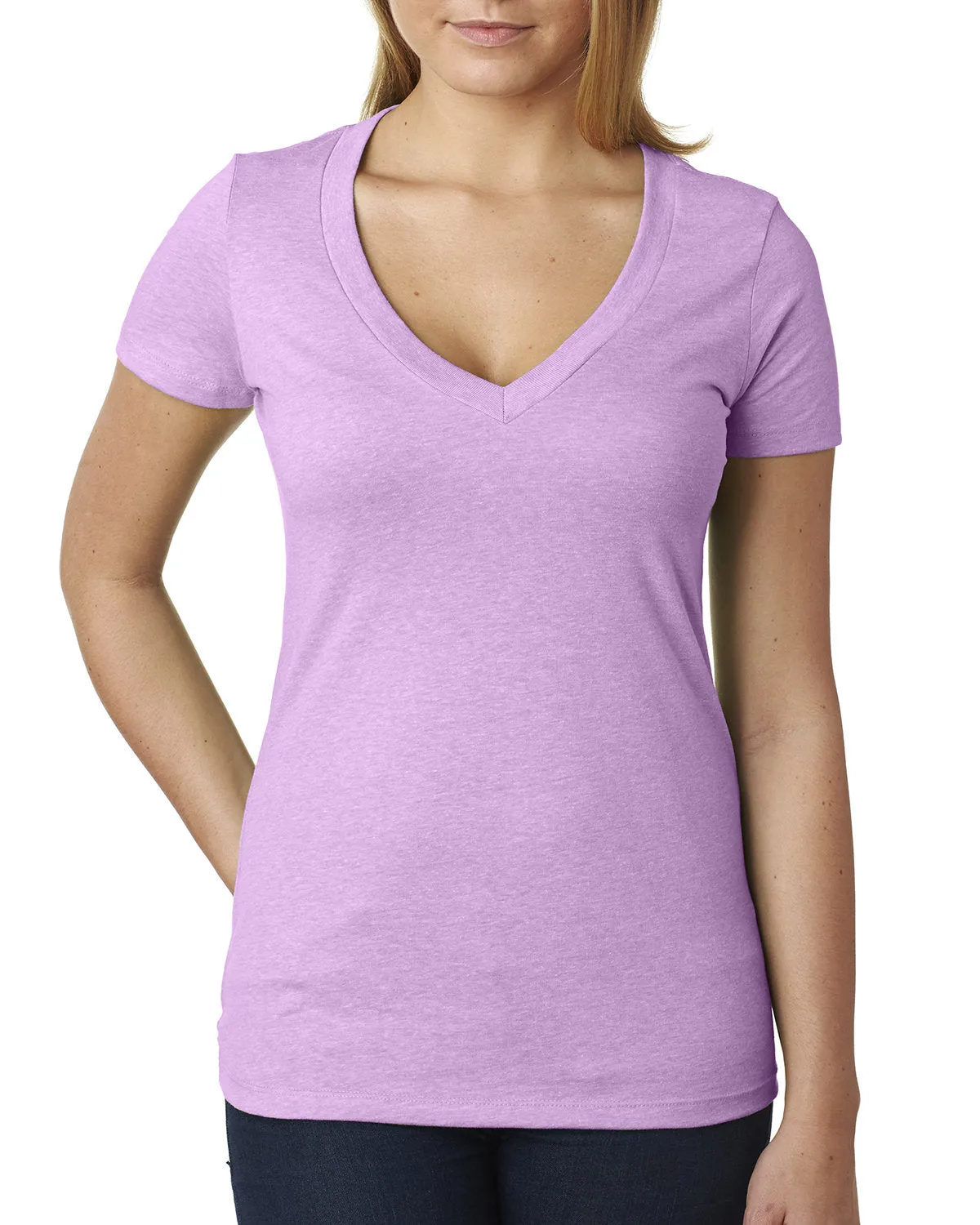 Next Level 6640 Damen CVC T-Shirt mit tiefem V-Ausschnitt