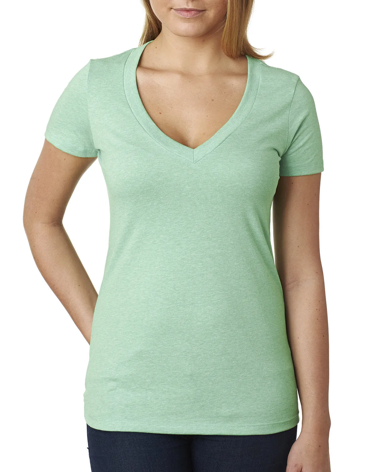 Next Level 6640 Damen CVC T-Shirt mit tiefem V-Ausschnitt