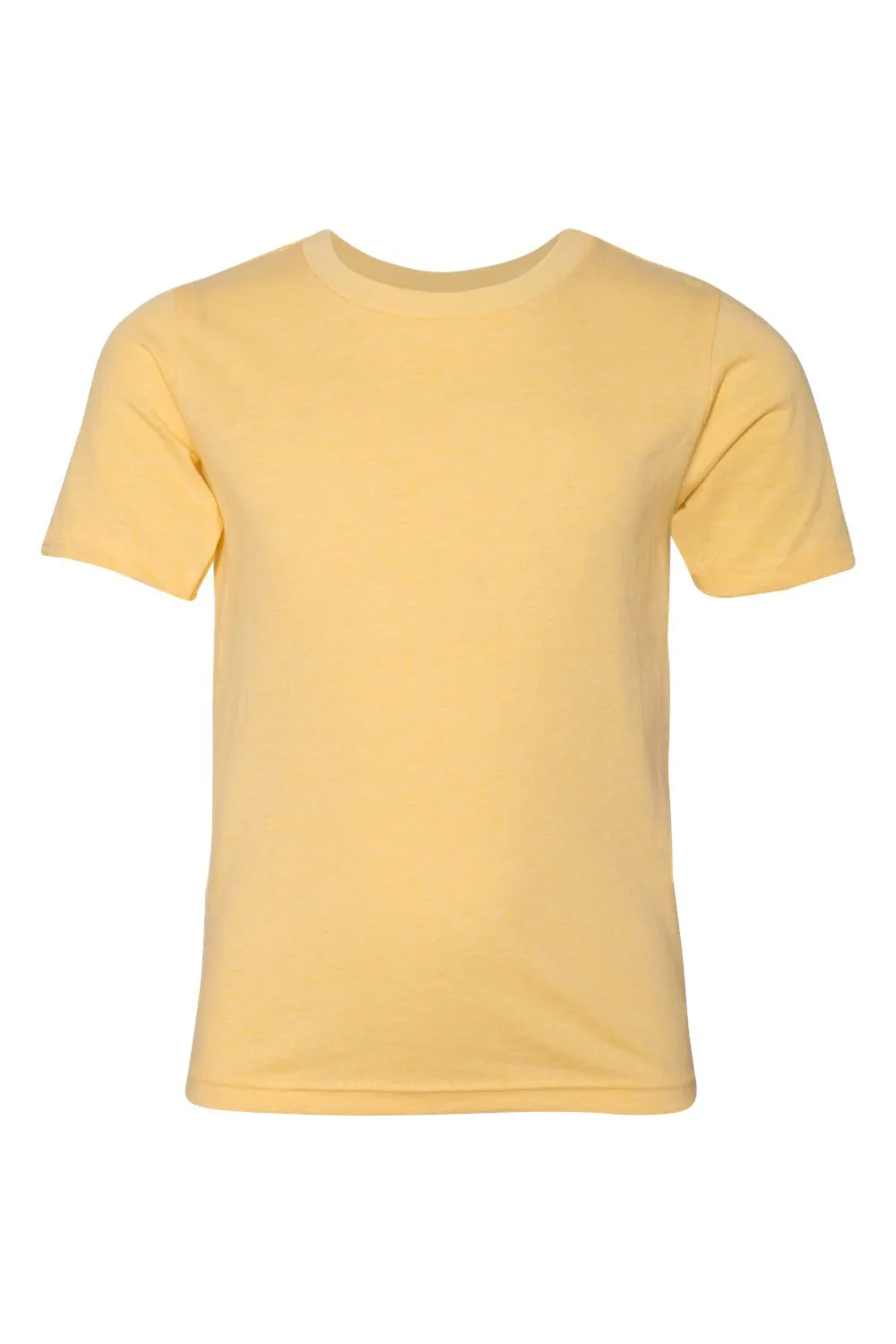 Next Level Youth CVC Jersey T-Shirt mit Rundhalsausschnitt und kurzen Ärmeln - Bananencreme Gelb