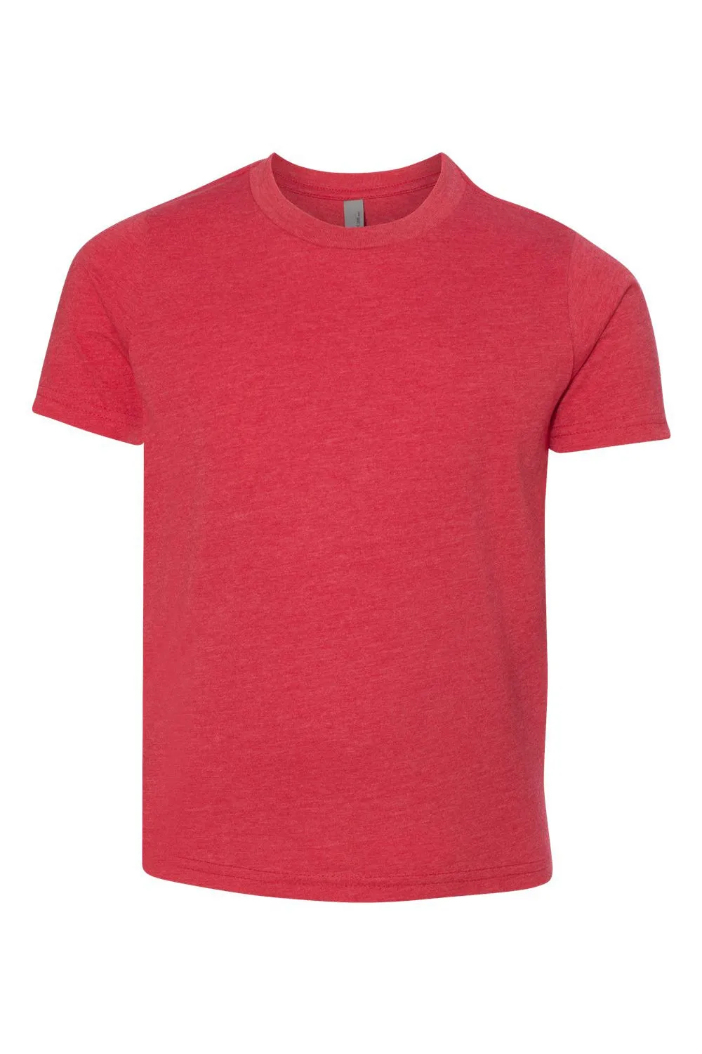 Next Level Youth CVC Jersey T-Shirt mit Rundhalsausschnitt und kurzen Ärmeln - Rot