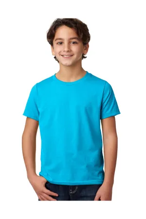 Next Level Youth CVC Jersey T-Shirt mit kurzen Ärmeln und Rundhalsausschnitt - Türkisblau