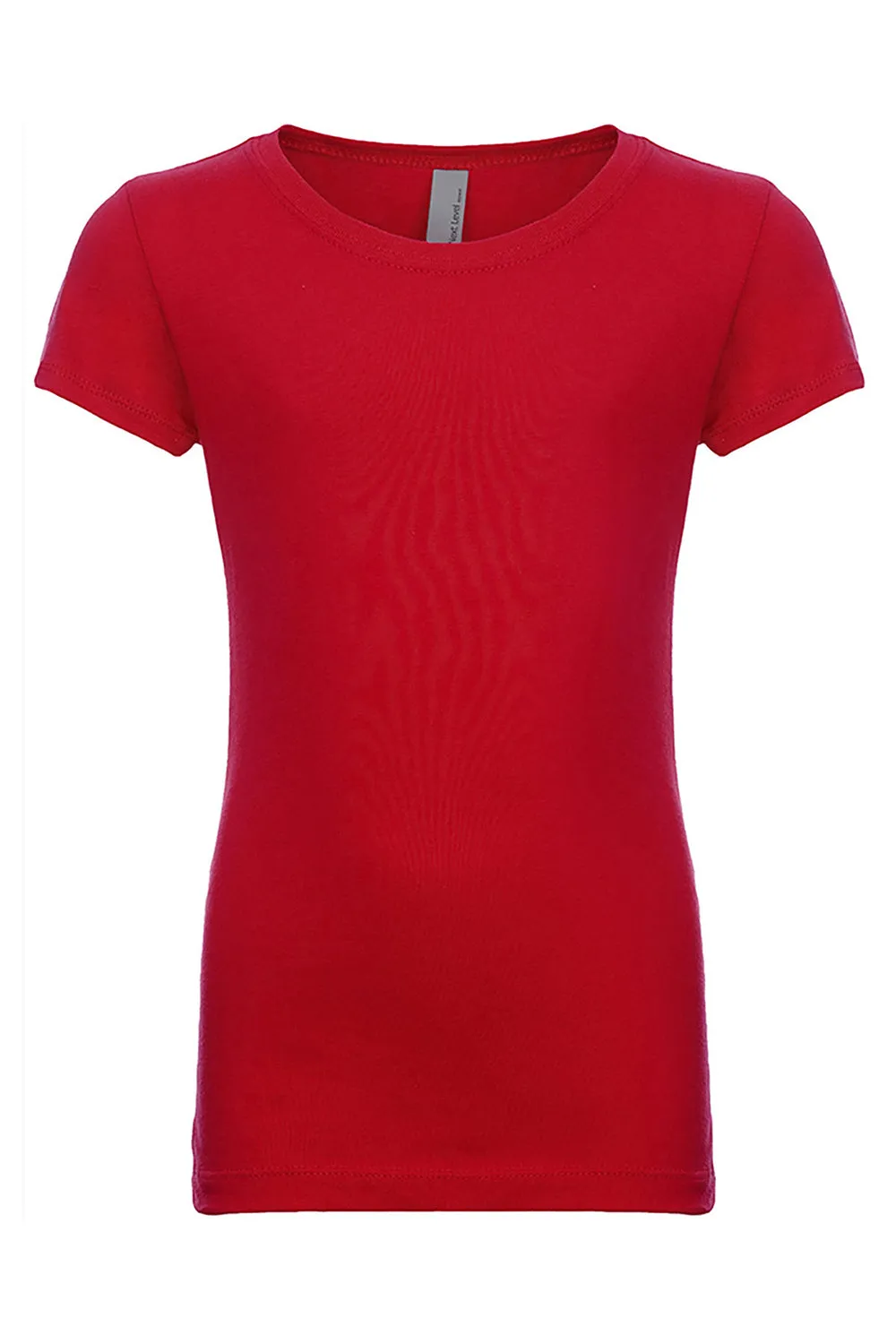 Next Level Youth Princess Fein-Jersey Kurzarm Rundhals T-Shirt - Rot