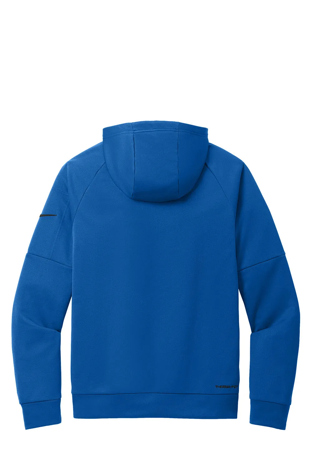 Nike Herren Therma-Fit Fleece 1/4-Zip Kapuzenpullover mit Beuteltasche - Game Royal Blau