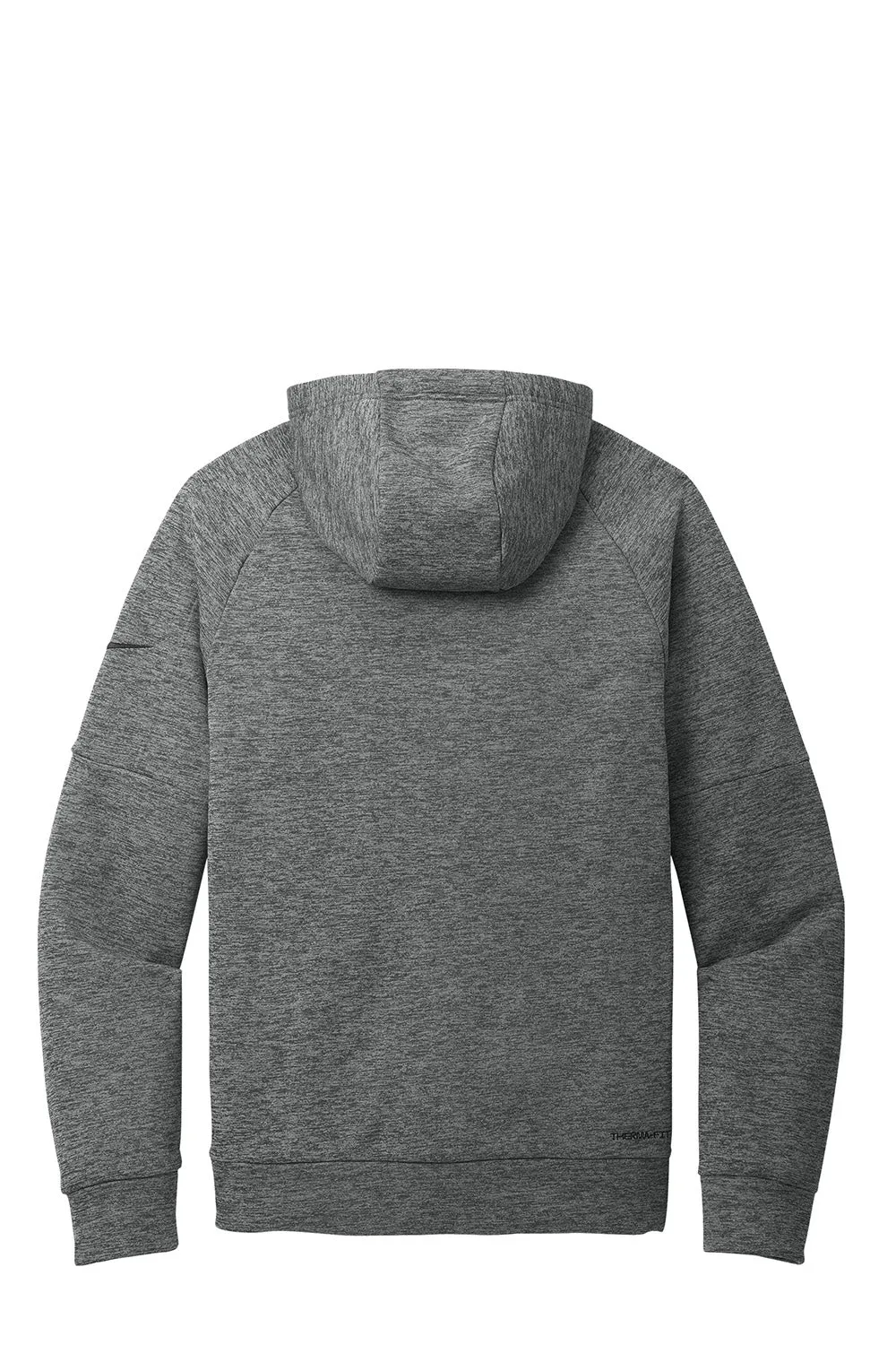 Nike Herren Therma-Fit Fleece Kapuzenpullover mit Kangaroo-Tasche - Heather Charcoal Grey