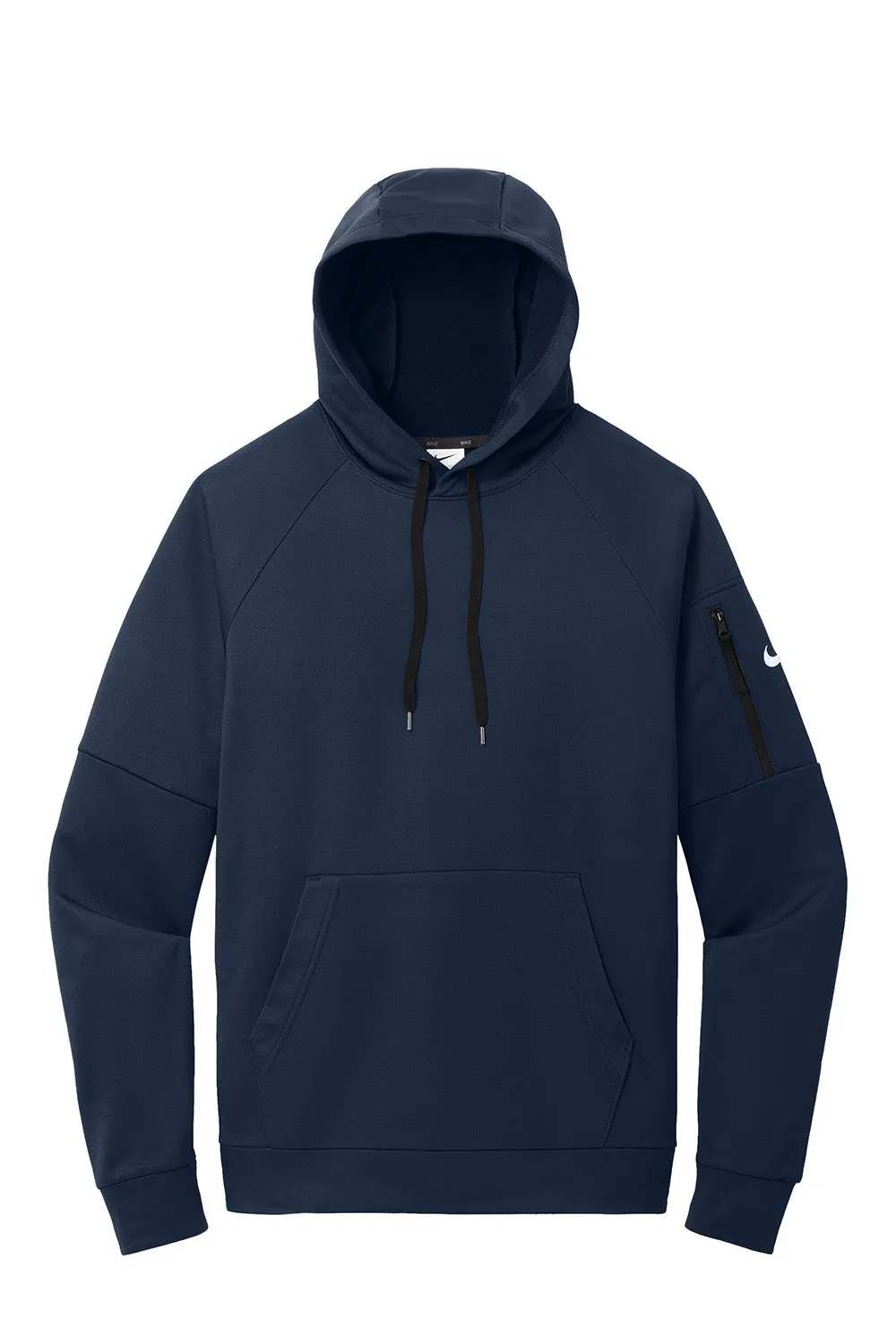 Nike Herren Therma-Fit Fleece Kapuzenpullover mit Kangaroo-Tasche - Marineblau