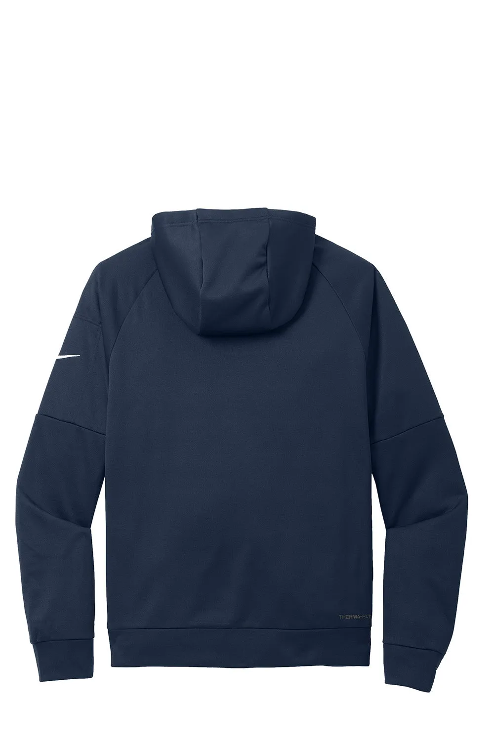 Nike Herren Therma-Fit Fleece Kapuzenpullover mit Kangaroo-Tasche - Marineblau