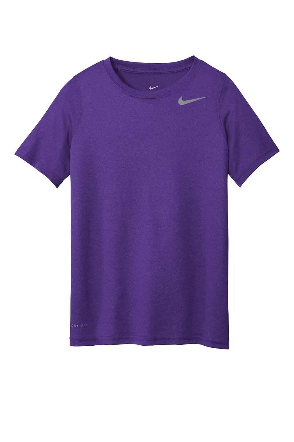 Nike Youth Team rLegend Dri-Fit Feuchtigkeitstransportierendes Kurzarm-T-Shirt mit Rundhalsausschnitt - Court Purple