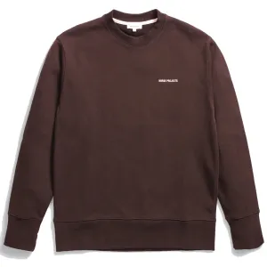 Norse Projects Arne Logo Sweat Heathland Braun