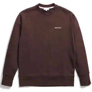 Norse Projects Arne Logo Sweat Heathland Braun