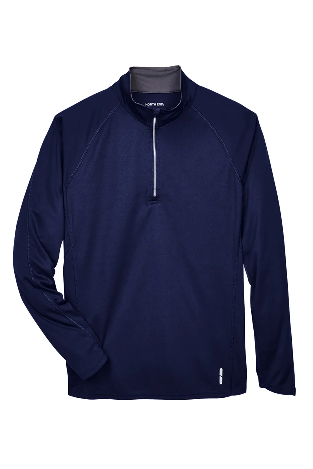 North End Herren Radar Performance Feuchtigkeitstransportierendes 1/4-Zip Sweatshirt - Klassisches Marineblau