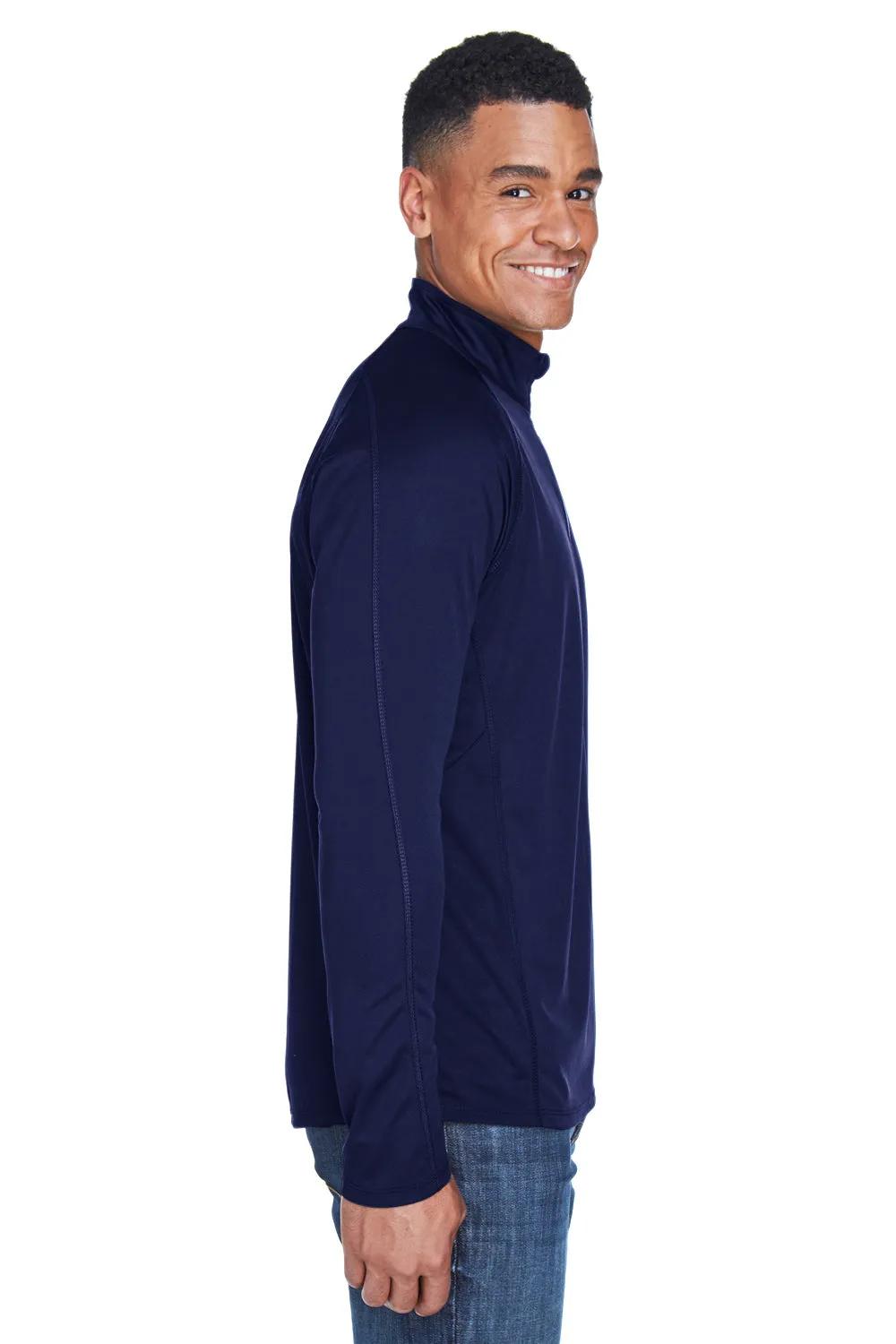 North End Herren Radar Performance Feuchtigkeitstransportierendes 1/4-Zip Sweatshirt - Klassisches Marineblau