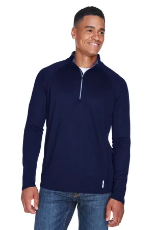 North End Herren Radar Performance Feuchtigkeitstransportierendes 1/4-Zip Sweatshirt - Klassisches Marineblau
