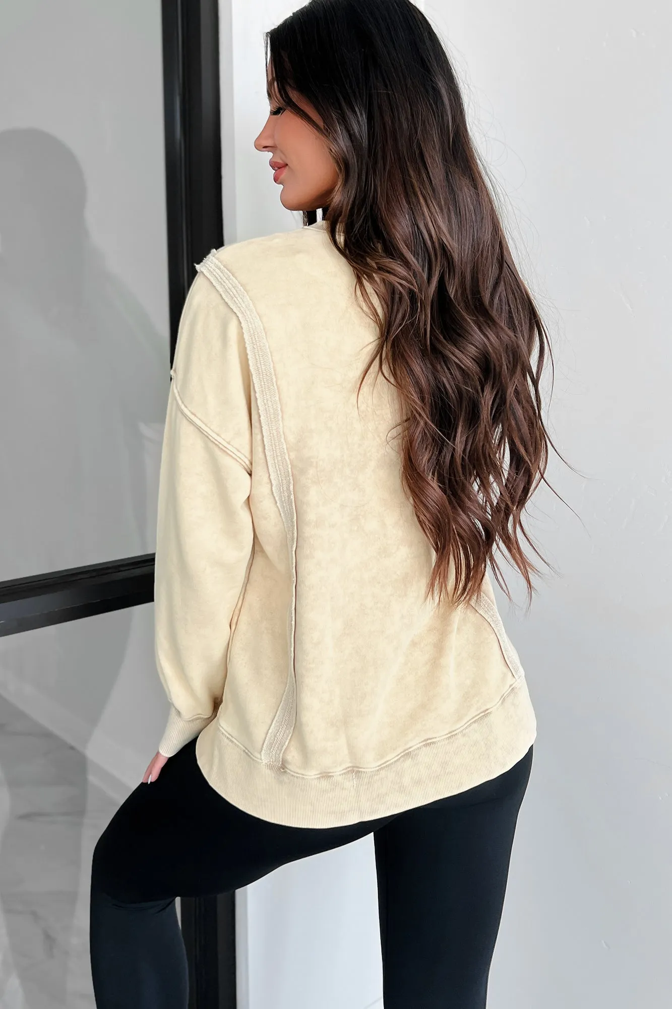 Nyx Mineral Wash Sweatshirt (Beige)