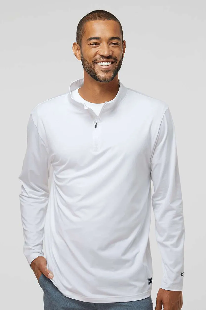 Oakley Herren Team Issue Podium 1/4-Zip Sweatshirt - Weiß