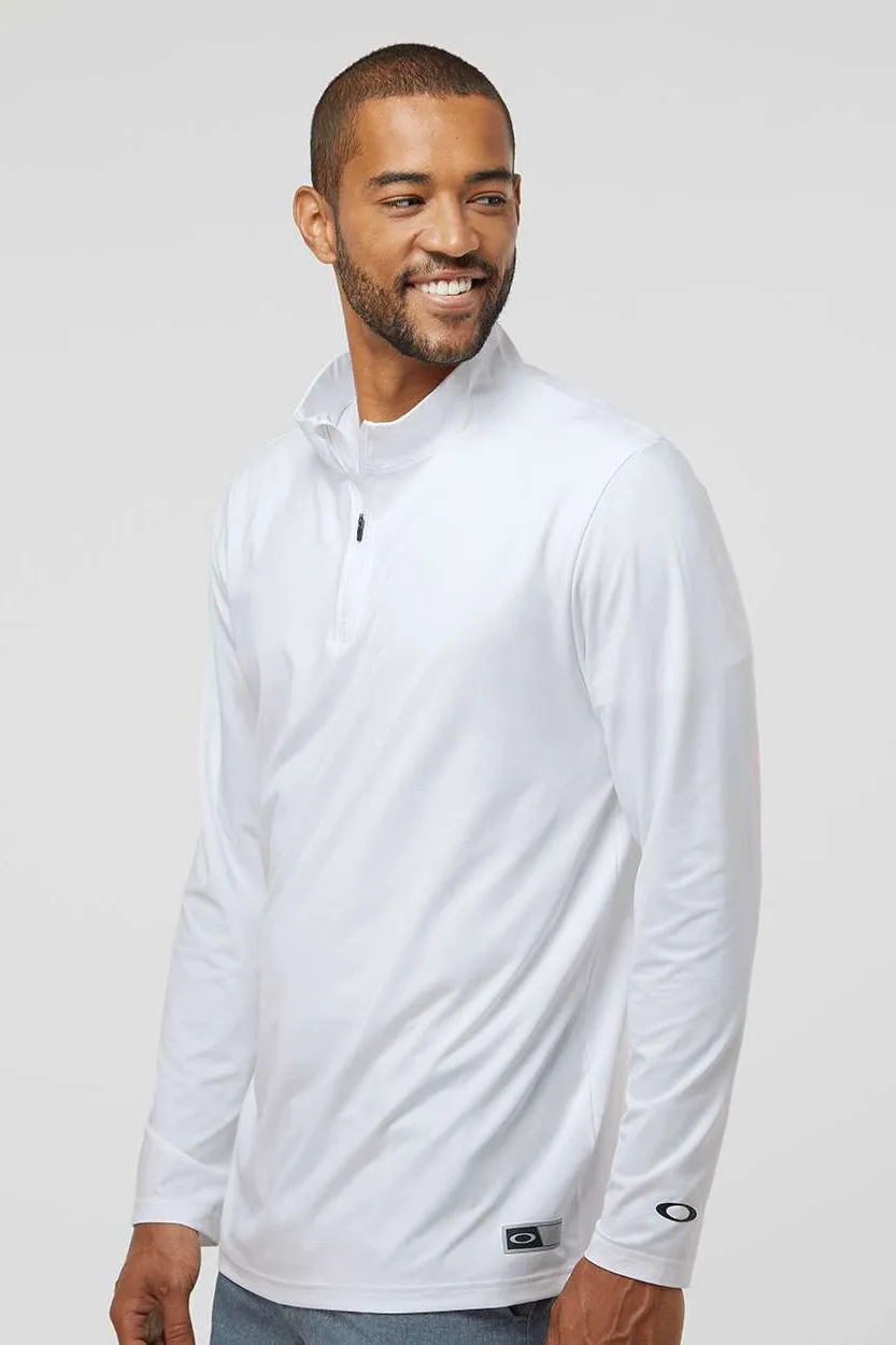 Oakley Herren Team Issue Podium 1/4-Zip Sweatshirt - Weiß